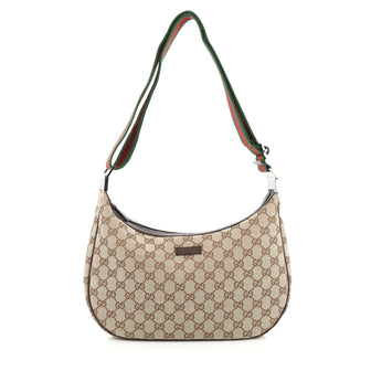 Gucci Web Saddle Messenger GG Canvas Medium