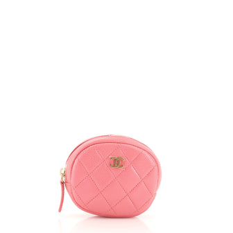 Chanel Classic Round Coin Purse Quilted Caviar
