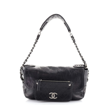 Chanel Pocket In The City Flap Bag Caviar