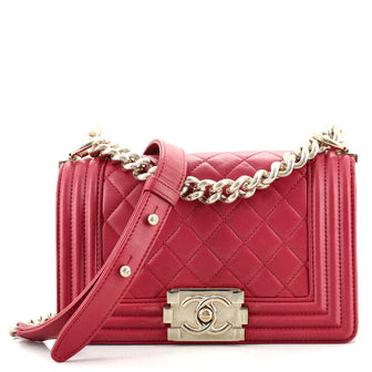 Chanel Boy Flap Bag Quilted Lambskin Small