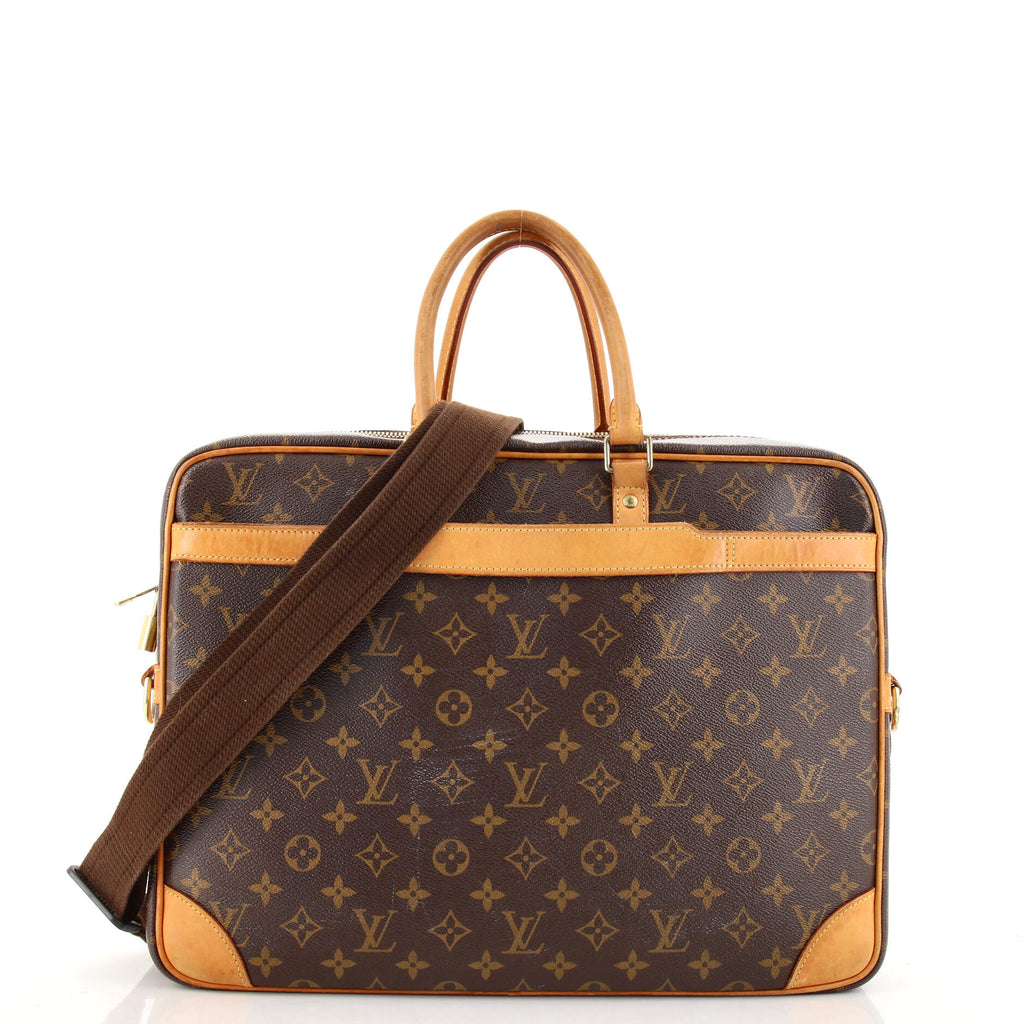 Louis Vuitton Porte Documents Voyage Brown Monogram Laptop Bag
