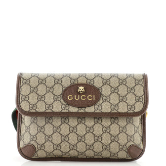 Gucci Neo Vintage Flap Belt Bag GG Coated Canvas
