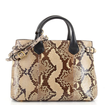 Burberry Banner Tote Python Medium