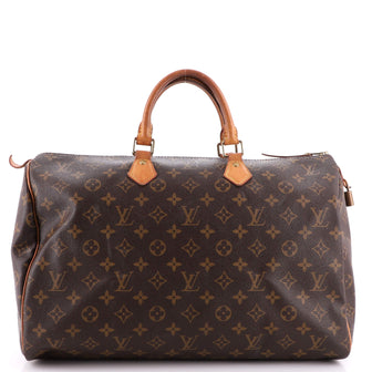 Louis Vuitton Speedy Handbag Monogram Canvas 40