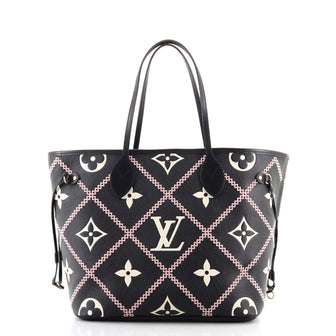 Louis Vuitton Neverfull NM Tote Monogram Empreinte Giant Broderies MM For  Sale at 1stDibs