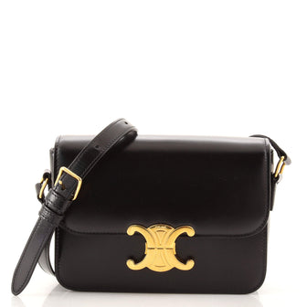 Celine Triomphe Shoulder Bag Smooth Calfskin Teen