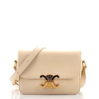 Celine Triomphe Shoulder Bag Smooth Calfskin Teen