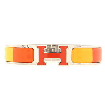 Hermes Clic H Bracelet Printed Enamel Narrow