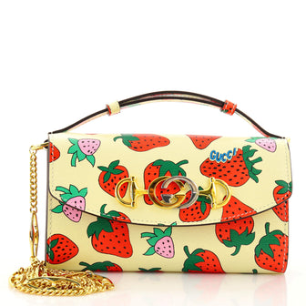 Gucci Zumi Shoulder Bag Printed Leather Small