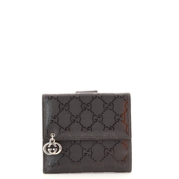 Gucci Interlocking G French Wallet GG Imprime Compact