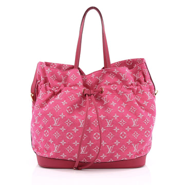 Louis Vuitton Noefull Handbag Denim MM