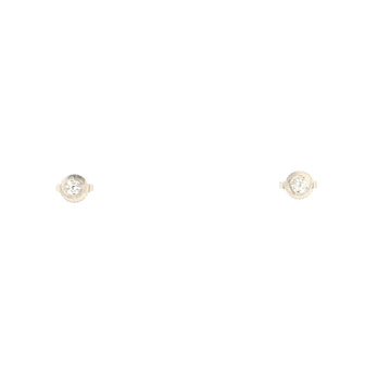 Tiffany & Co. Solitaire Earrings Platinum and Diamonds 0.22CT