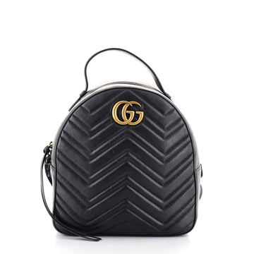 Gucci GG Marmont Backpack Matelasse Leather Small