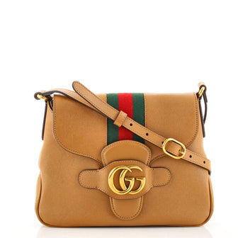 Gucci Dahlia Web Messenger Bag Leather Small