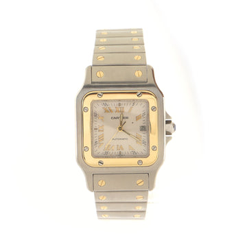 Cartier Santos de Cartier Galbee Automatic Watch Stainless Steel and Yellow Gold 29