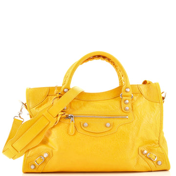 Balenciaga City Giant Studs Bag Leather Medium