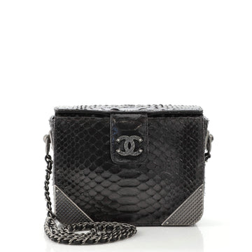Chanel Rock the Corner Minaudiere Metallic Python