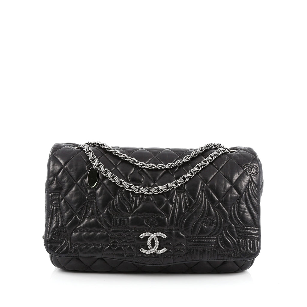 Buy Chanel Paris-Moscow Square Flap Bag Embossed Quilted 1416101