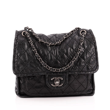 Chanel Paris-Edinburgh Square Flap Bag Quilted Aged Calfskin 