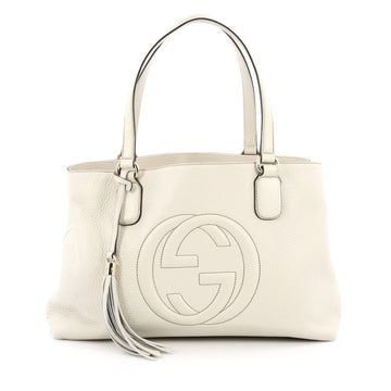 Gucci Soho Working Tote Leather Large Neutral