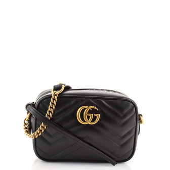 Gucci GG Marmont Shoulder Bag Matelasse Leather Mini