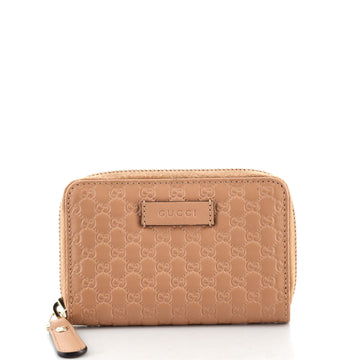 Gucci Zip Around Card Case Guccissima Leather