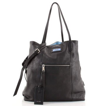 Prada Etiquette Shopping Bag Glace Calf Tall