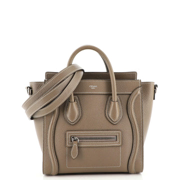 Celine Luggage Bag Grainy Leather Nano