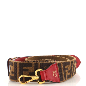 Fendi FF 1974 Strap You Shoulder Strap Zucca Canvas with Studded Leather