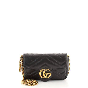 Gucci GG Marmont Flap Bag Matelasse Leather Super Mini