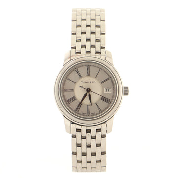 Tiffany & Co. Mark Resonator Date Automatic Watch Stainless Steel 28
