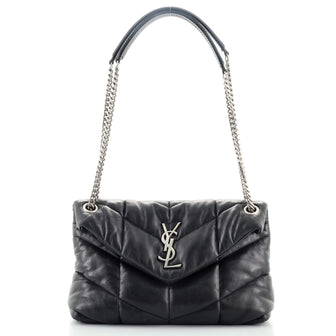 Saint Laurent LouLou Puffer Shoulder Bag Quilted Leather Small