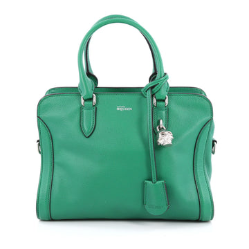 Alexander McQueen Padlock Zip Around Tote Leather Small Green