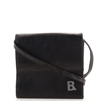 Balenciaga B. Dot Wallet on Strap Leather