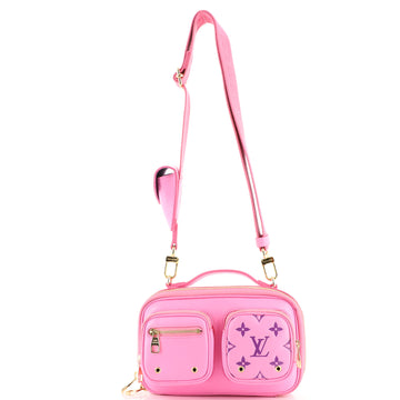 Louis Vuitton Utility Crossbody Bag Calfskin with Embossed Monogram Detail