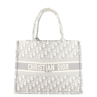 Christian Dior Book Tote Oblique Canvas Medium