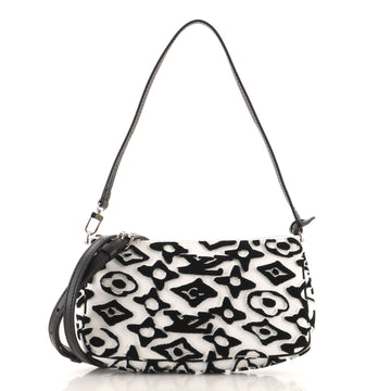 Louis Vuitton Pochette Accessoires NM Limited Edition Urs Fischer Tufted Monogram Canvas