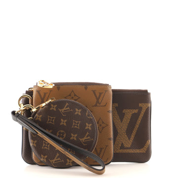 Louis Vuitton Trio Pouch Set Reverse Monogram Giant