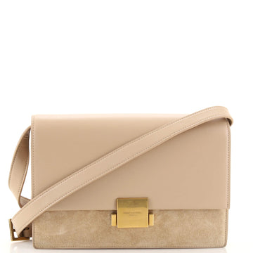 Saint Laurent Bellechasse Shoulder Bag Suede and Leather Medium