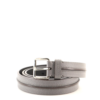 Louis Vuitton Buckle Belt Taiga Leather Thin