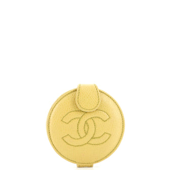 Chanel CC Round Mirror Caviar
