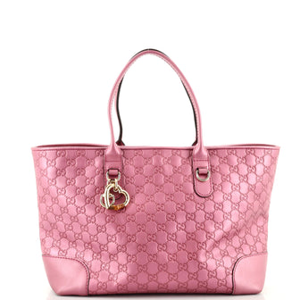 Gucci Heart Bit Open Tote Guccissima Leather