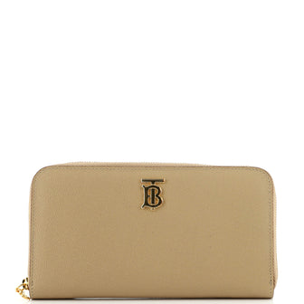 Burberry TB Zip Around Wallet Leather Long