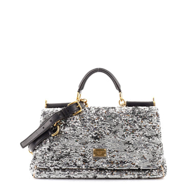 Dolce & Gabbana Soft Miss Sicily Bag Sequins Medium