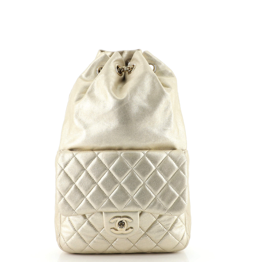 Chanel Backpack In Seoul Metallic Lambskin Small 141768 display picture 3
