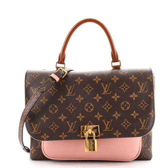 Louis Vuitton Marignan Handbag Monogram Canvas with Leather