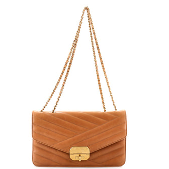 Chanel Gabrielle Flap Bag Chevron Leather Medium