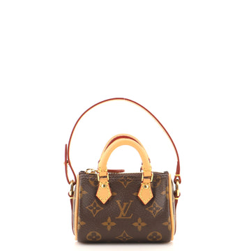 Louis Vuitton Micro Speedy Bag Charm Monogram Canvas