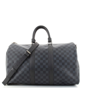 Louis Vuitton Keepall Bandouliere Bag Damier Cobalt 45