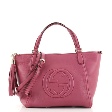Gucci Soho Convertible Top Handle Bag Leather Small